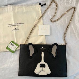 Kate Spade French Bulldog "Ma Cherie Antoine Sima" Clutch